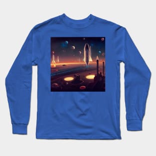 Interplanetary Spaceport Long Sleeve T-Shirt